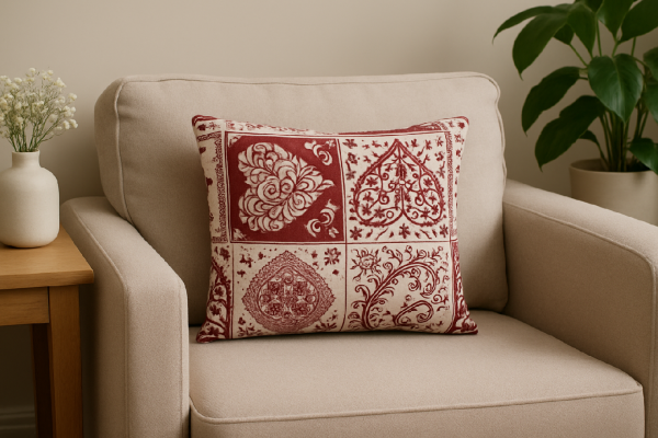 Lavendelkissen „Amore Granate“ – Duftkissen in elegantem Bordeauxrot
