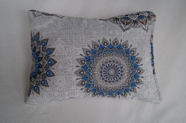 Lavendelkissen Blaue Blumen – beruhigendes Duftkissen mit wunderschönem Blumenmotiv