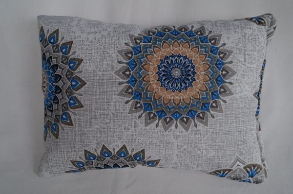 Lavendelkissen Blaue Blumen – beruhigendes Duftkissen mit wunderschönem Blumenmotiv